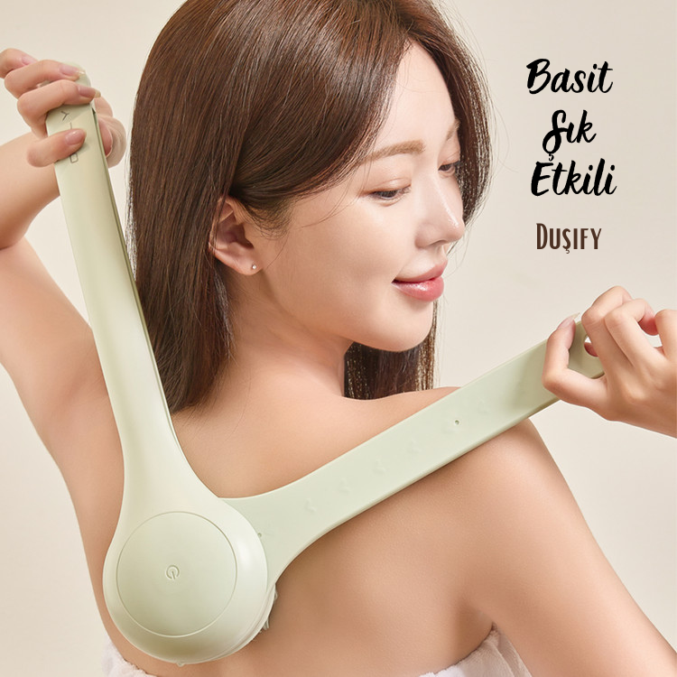 Elektrikli Uzatmalı Sırt & Vücut Temizleme Fırçası – Şarjlı, Su Geçirmez