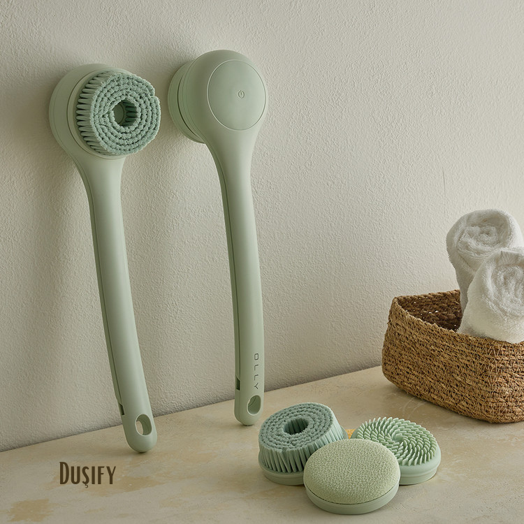 Elektrikli Uzatmalı Sırt & Vücut Temizleme Fırçası – Şarjlı, Su Geçirmez