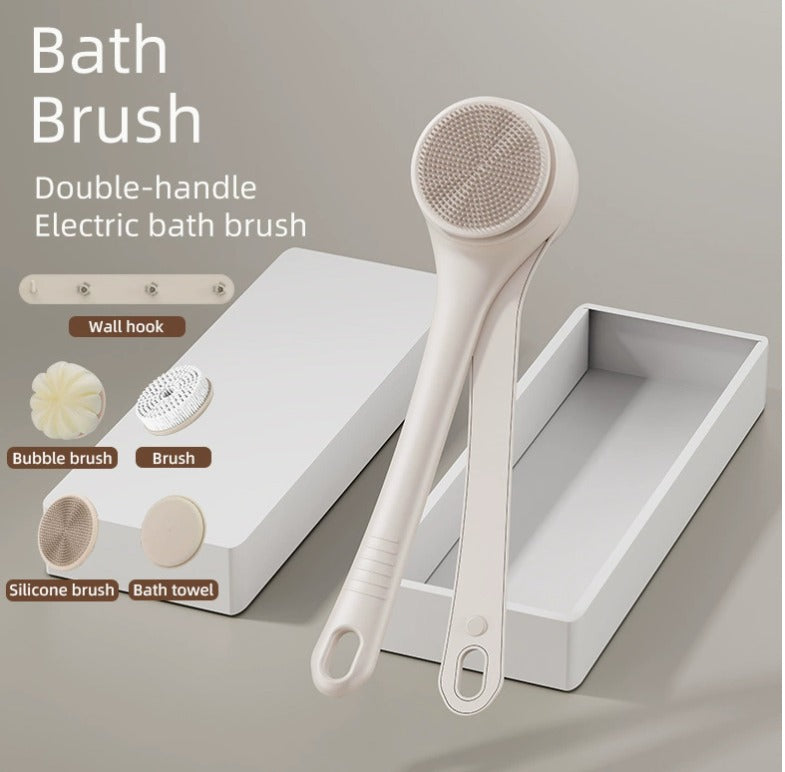 Elektrikli Uzatmalı Sırt & Vücut Temizleme Fırçası – Şarjlı, Su Geçirmez