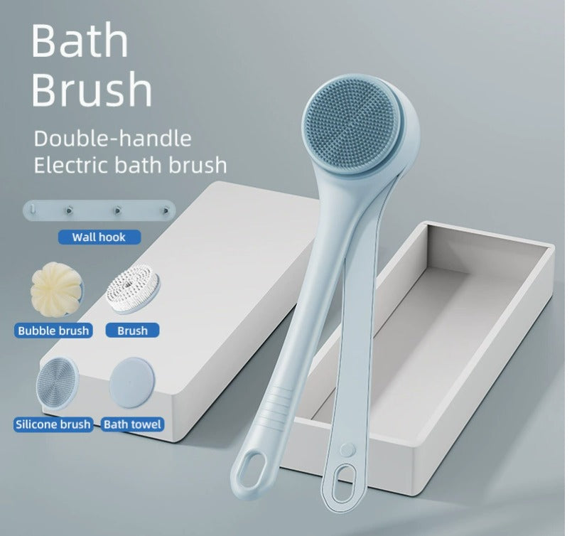 Elektrikli Uzatmalı Sırt & Vücut Temizleme Fırçası – Şarjlı, Su Geçirmez