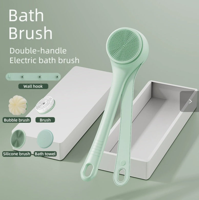 Elektrikli Uzatmalı Sırt & Vücut Temizleme Fırçası – Şarjlı, Su Geçirmez