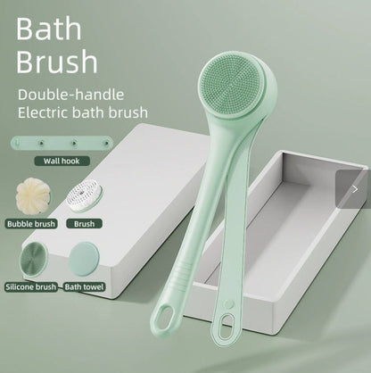 Elektrikli Uzatmalı Sırt & Vücut Temizleme Fırçası – Şarjlı, Su Geçirmez